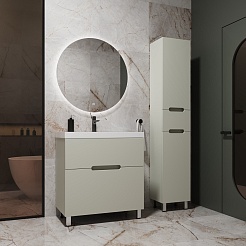 Style Line Тумба с раковиной Матис 70 олива – фотография-8